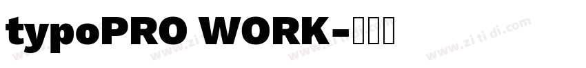 typoPRO WORK字体转换